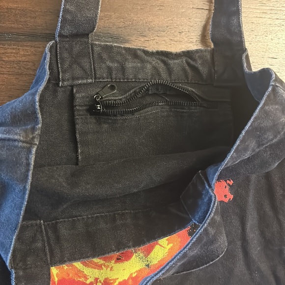 2012 The Hunger Games Graphic Black Canvas Tote Bag Mockingjay - Picture 2 of 2